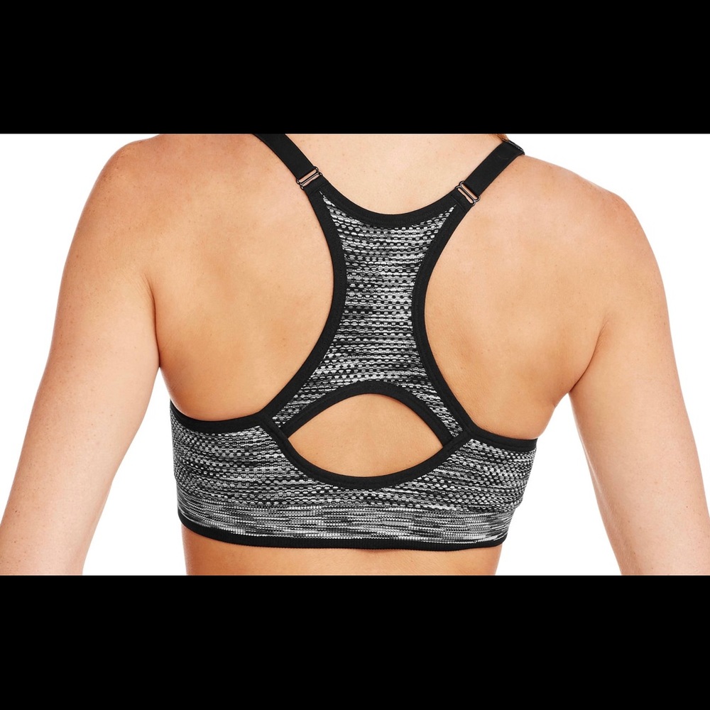 NWT DANSKIN SPORTS BRA, PURPLE Med. Impact Size S - Picture 5 of 7